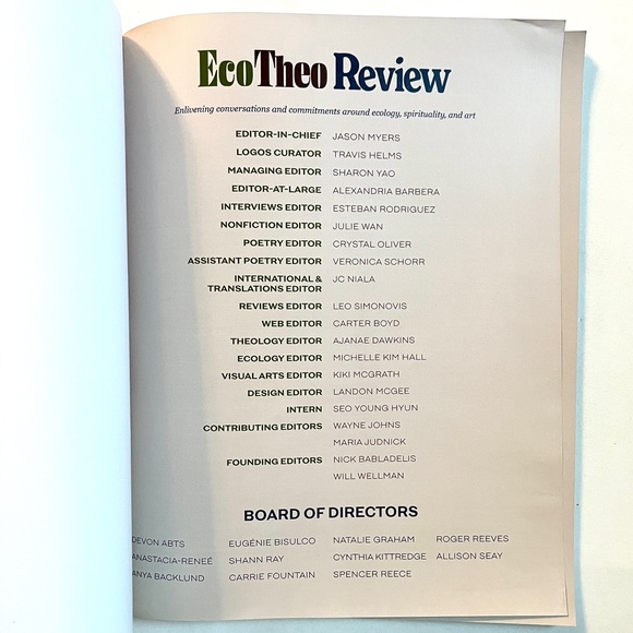 EcoTheo Review. Spring 2023. UPC 9772694230001-16. New - Picture 2 of 9